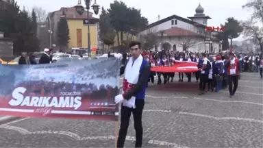 Amasya'da 60 Bin Sarıkamış Şehidi İçin Yürüdüler