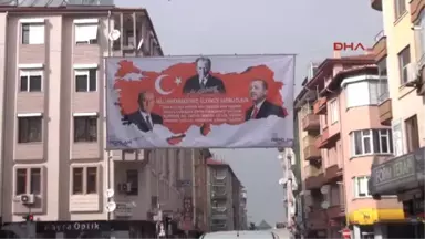 Isparta AK Parti ve MHP'nin Cumhurbaşkanlığı Mutabakatına Afişli Destek