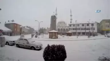 Tokat'ın Başçiftlik İlçesi'nde Kar Hasreti Sona Erdi