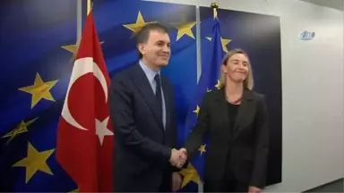 AB Bakanı Çelik, Mogherini ile Görüştü