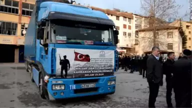 El-Bab'daki Komandolara 1 Tır Su Gönderildi