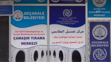 Dar Gelirli Aileler İçin Akçakale'de Çamaşırhane Hizmeti