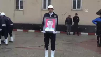 Şehit Polis Memuru Ergün İçin Tören