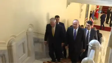 Dışişleri Bakanı Mevlüt Çavuşoğlu ve ABD'li Mevkidaşı Rex Tillerson Görüştü