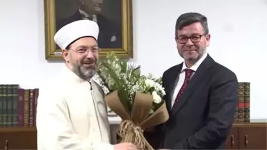 Diyanet İşleri Başkan Yardımcılığına Atanan Muslu ve İşliyen Görevlerine Başladı