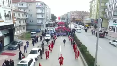 Çubuk'ta Zeytin Dalı Harekatı'na Destek Yürüyüşü