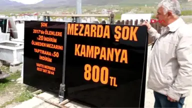 Muş Ölmeden Mezar Taşını Yaptırana Yüzde 50 İndirim