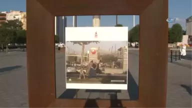 15 Temmuz'u Ölümsüzleştiren Fotoğraflar Taksim Meydanı'nda Sergileniyor