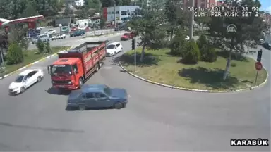 Trafik Kazaları Mobese Kameralarına Yansıdı - Karabük