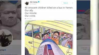 Jim Carrey'den 'Yemen' Tepkisi Bizim Müttefikimiz, Bizim Füzemiz, Bizim Suçumuz