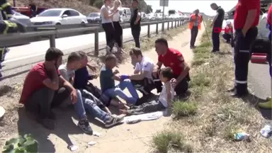 Kırıkkale Kırıkkale'de Zincirleme Trafik Kazası 9 Kişi Yaralandı Hd