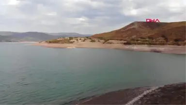 Tokat Almus Barajı'nda Sular Çekildi