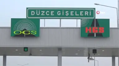 Düzce)düzce Tem Otoyolu Gişeleri Trafiğe Açıldı