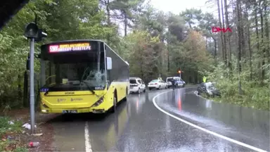 İstanbul- Sarıyer'de 'Yağmur' Kazası 1 Ağır Yaralı