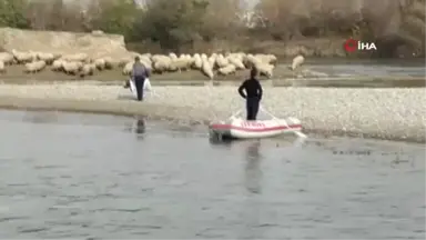 Baraj Kapakları Açıldı, 250 Koyun Mahsur Kaldı