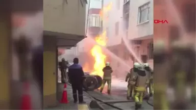 Bağcılar'da Doğalgaz Borusunda Patlama