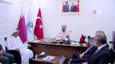 Diyanet İşleri Başkanı Erbaş, Katar'da Yunus Emre Enstitüsü'nü Ziyaret Etti