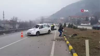 Yoldan Çıkan Araç Takla Attı: 1 Ölü, 1 Yaralı