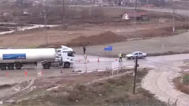 Kırıkkale-Kayseri Kara Yolundaki Göçük