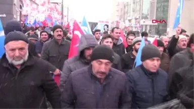 Sivas'ta Alperen Ocakları'ndan 'Doğu Türkistan' Yürüyüşü