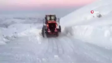 Adıyaman'da Kar Yağışı Nedeniyle Kapanan Yollar Açılıyor