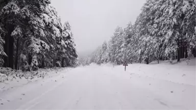 Balıkesir'de Kar Yağışı