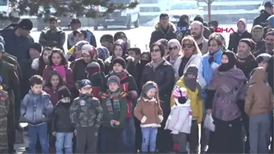 Erzurum 101 Yıllık Coşkuya Paramotorlu Kutlama