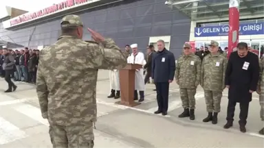 Şehit Askerler Törenle Memleketlerine Uğurlandı