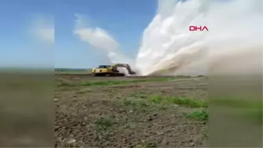 Tekirdağ Boru Patladı, Su Metrelerce Havaya Fışkırdı