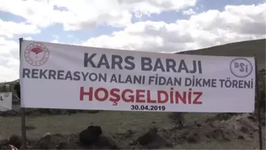 Kars Barajı Çevresinde 2100 Fidan Toprakla Buluştu