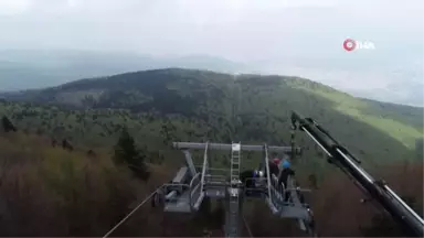 Teleferik Cambazları Havadan Görüntülendi