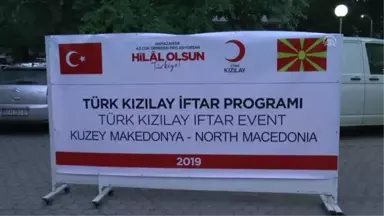 Türk Kızılaydan Kuzey Makedonya'da İftar Programı