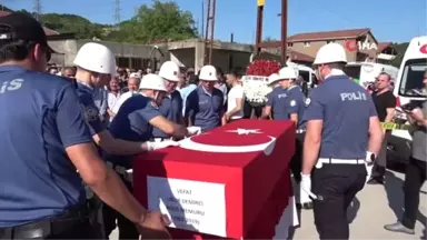 Genç polis memuruna son yolculuğuna uğurlandı