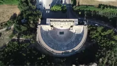 Tenis: Turkish Airlines Antalya Open - Aspendos Antik Tiyatro'da ilk atış