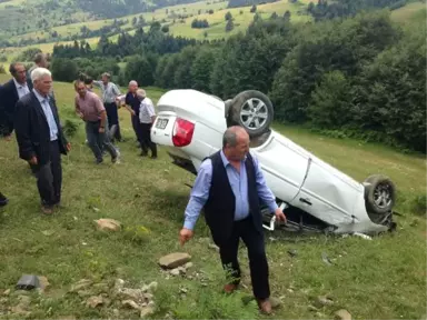 Samsun'da Korkunç Kaza! Otomobil Şarampole Yuvarlandı: 1 Ölü, 6 Yaralı