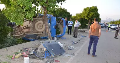 Adana'da Jandarma Minibüsü Devrildi: 8 Asker Yaralı