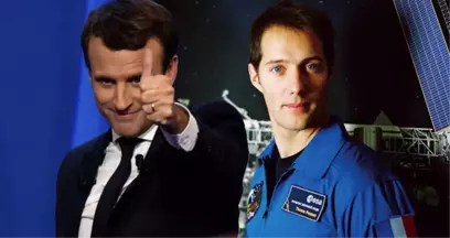 Macron, Dünyaya Dönen Astronota Espri Yaptı: Gittiğinizden Beri Çok Şey Değişti