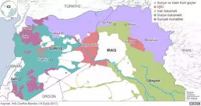 İşte Bir Dönem İki Ülkede de Kan Kusturan DEAŞ'in Elinde Kalan Bölgeler