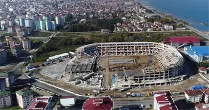 Ordu'daki Yeni Stadın Yüzde 80'i Tamamlandı