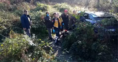 Beykoz'da Yoldan Çıkan Lüks Otomobil, Metrelerce Aşağı Uçtu