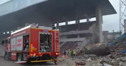 Trabzonspor'un Eski Stadı Avni Aker'de Yangın Çıktı!