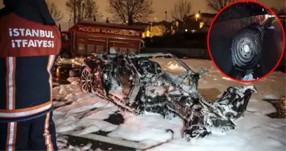 TEM'de Feci Kaza! Lüks Otomobilin Motoru ve Parçaları Yola Savruldu: 4 Yaralı