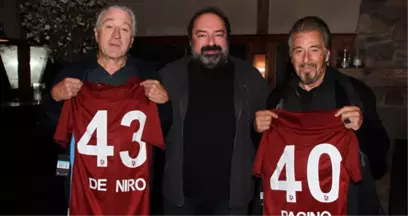 Eski Trabzonsporlu Yönetici, de Niro ve Al Pacino'ya Trabzon Forması Verdi