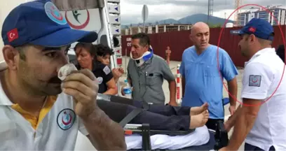 Saldırıya Uğrayan 112 Personeli, Kendi Acısını Unutup Yaralıları Ambulansa Taşıdı