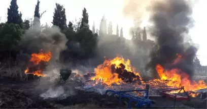 Bursa'da Çocukların Torpil Patlatması Yüzünden Çıktığı İddia Edilen Yangında, Tarla Kül Oldu