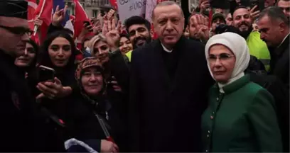 Cumhurbaşkanı Erdoğan'a Fransa'da Sevgi Seli