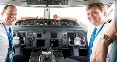 Boş Zamanlarında Pilotluk Yapan Hollanda Kralı İstanbul'a Uçtu