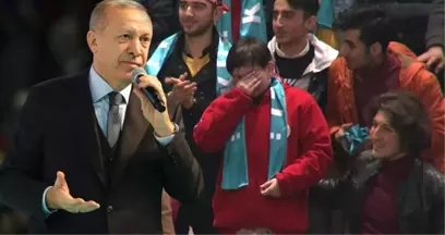 Erdoğan, Ağlayan Çocuğa Böyle Seslendi: Deden Kurban Olsun Sana