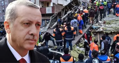 Erdoğan'dan Çöken Binayla İlgili İlk Açıklama: 16 Vatandaşımıza Rahmet Diliyorum