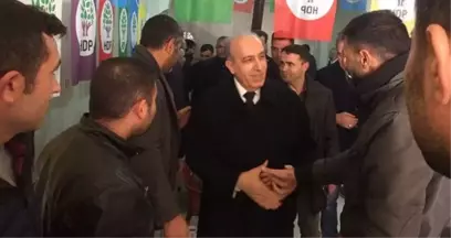 AK Parti Belediye Başkan Adayı Ertuğrul Eryılmaz, HDP Seçim Bürosunu Ziyaret Etti